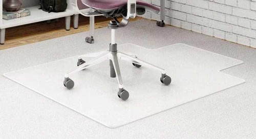 46" x 60" Beveled Chair Mat for Low Pile Carpet - 0.133" Thick
