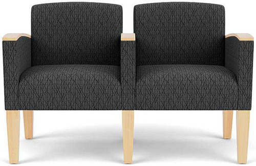Belmont Heavy-Duty Custom Upholstered 2-Seater - Upgrade Fabric/Healthcare Vinyl