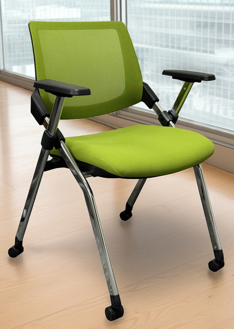 Mesh Back Nesting Chair w/ Flip Seat