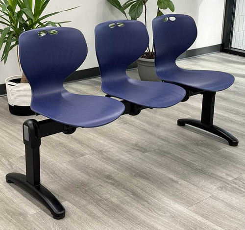 Up To 300 Pounds Molded Polypropylene 3-Seat Beam Seating