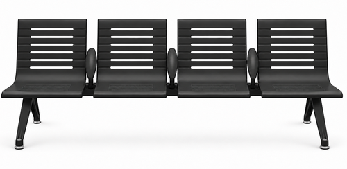 Aero 4-Seat Beam Seater in Black Shadow