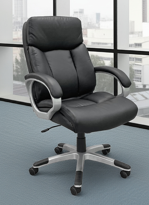 Black Leather Executive Desk Chair