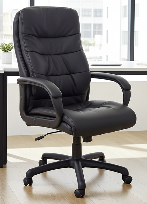 PlushTuft Leather Executive Office Chair