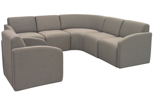 Mocha Ash Modular Lounge Series - 6-Piece Reception Package