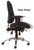 24 Hour 400 Lbs. Capacity Multi-Shift Intensive Use Ergonomic Chair in Black