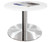 24" Round Metal Disc Base Waiting Room Table