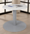 24" Round Metal Disc Base Waiting Room Table