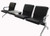 3-Seater Upholstered Beam Seating w/Magazine Table