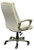 300-Lbs. Capacity High Back Receptionist Chair with Cream Leather & Champagne Frame