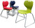 300-Pound Capacity Sled Base Colorful Stacking Chairs