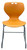 300-Pound Capacity Sled Base Colorful Stacking Chairs
