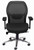 Black Ergonomic Mesh Chair with Knee-Tilt Mechanism