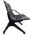 Aero Steel Public Beam Seating Series - 3-Seat Beam Seater in Black Shadow