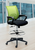 All Mesh Cushioned Swivel Office Desk Stool in 4 Colors - 23.5" - 32.5" Seat Height