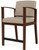 Amherst Wood Frame Hip Chair in Upgrade Fabric or Healthcare Vinyl