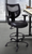400 Lbs. Capacity Antimicrobial Vinyl 24/7 Black Drafting Stool - 26"-29" or 29"-32" Seat Hgt.