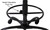 400 Lbs. Capacity Antimicrobial Vinyl 24/7 Black Drafting Stool - 26"-29" or 29"-32" Seat Hgt.