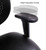 400 Lbs. Capacity Antimicrobial Vinyl 24/7 Black Drafting Stool - 26"-29" or 29"-32" Seat Hgt.