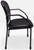 Antimicrobial Vinyl Reception Chair with Casters & Glides