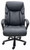 Commander Genuine Leather Executive Chair with 400 lbs. Cap. in Black