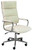Contemporary Cream Leather High Back Office Chair Contemporary Cream Leather High Back Office Chair