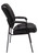 Deep Cushion Black Leather Guest Office Chair