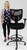 400 Lbs. Capacity Mesh Back Black Drafting Stool for Standing Desks & Conference Tables - 26"-29"/ 29"-32"H Seat Ht