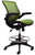 Elastic Mesh Seat Drafting Stool w/Flip Arms - 25"-34" Seat Ht.