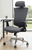 Ergonomic Stretch Linen Chair w/ Headrest & Seat Slide