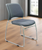 300 lb. Capacity Gray Premium Padded Ganging Stacking Chair