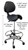 300 Lbs. Capacity Leather Split Seat Saddle Stool w/Backrest - 22 to 29 Inch Seat 300 Lbs. Capacity Leather Split Seat Saddle Stool w/Backrest - 22 to 29 Inch Seat