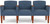 Belmont Heavy-Duty Custom Upholstered 3-Seater - Standard Fabric/Vinyl