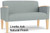 Belmont Heavy-Duty Custom Upholstered Loveseat - Upgrade Fabric/Healthcare Vinyl