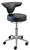 Antimicrobial Vinyl Medical Stool w/Backrest - 19 to 23 Inch Seat Height