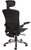 350 Lbs. Capacity ErgoFlex Ergonomic All-Mesh Office Chair w/Headrest in Carbon Black