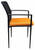 Orange and Black Mesh Stack Chair Orange and Black Mesh Stack Chair