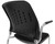 300 Lbs. Capacity Black Padded Mobile Stacking Chair with Armrests