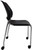 300 Lbs. Capacity Black Stacking Chair on Casters