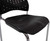 300 Lbs. Capacity Black Stacking Chair on Casters