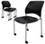 300 Lbs. Capacity Black Stacking Chair on Casters