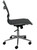 Modern Classic Black Leather Armless Office Chair