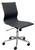 Modern Classic Black Leather Armless Office Chair