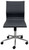 Modern Classic Black Leather Armless Office Chair