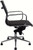 Contemporary Leather Swivel Guest Chair on Glides