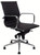 Contemporary Leather Swivel Guest Chair on Glides