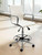 Modern Classic Office Stool w/23"-32" Seat Height