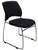 300 Lbs. Capacity Black Premium Padded Ganging Office Stack Chair