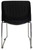 300 Lbs. Capacity Black Premium Padded Ganging Office Stack Chair