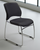 300 Lbs. Capacity Black Premium Padded Ganging Office Stack Chair