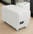 Modular White Leather Powered & USB Charging Ottoman